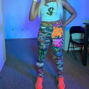 Karminkollection camo freestyle jeans 💧